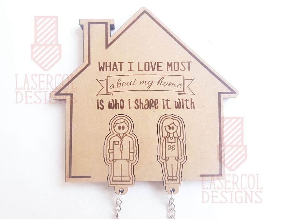 Wall Key Holder - Laser Cut Files product image (6)