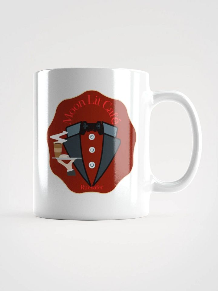 Moon Lit Cafe - White Glossy Mug product image (1)