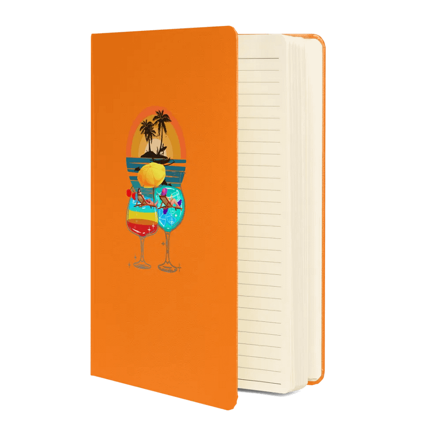 Tropical Sunset Hardcover Notebook for holiday planners journalling product image (3)