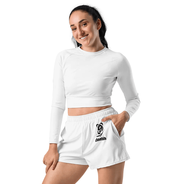 cheetah athletics shorts white (womans) product image (2)