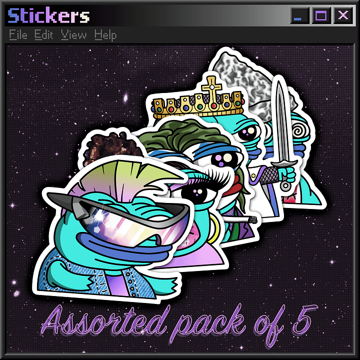 Assorted Pack of 5 Stickers product image (1)