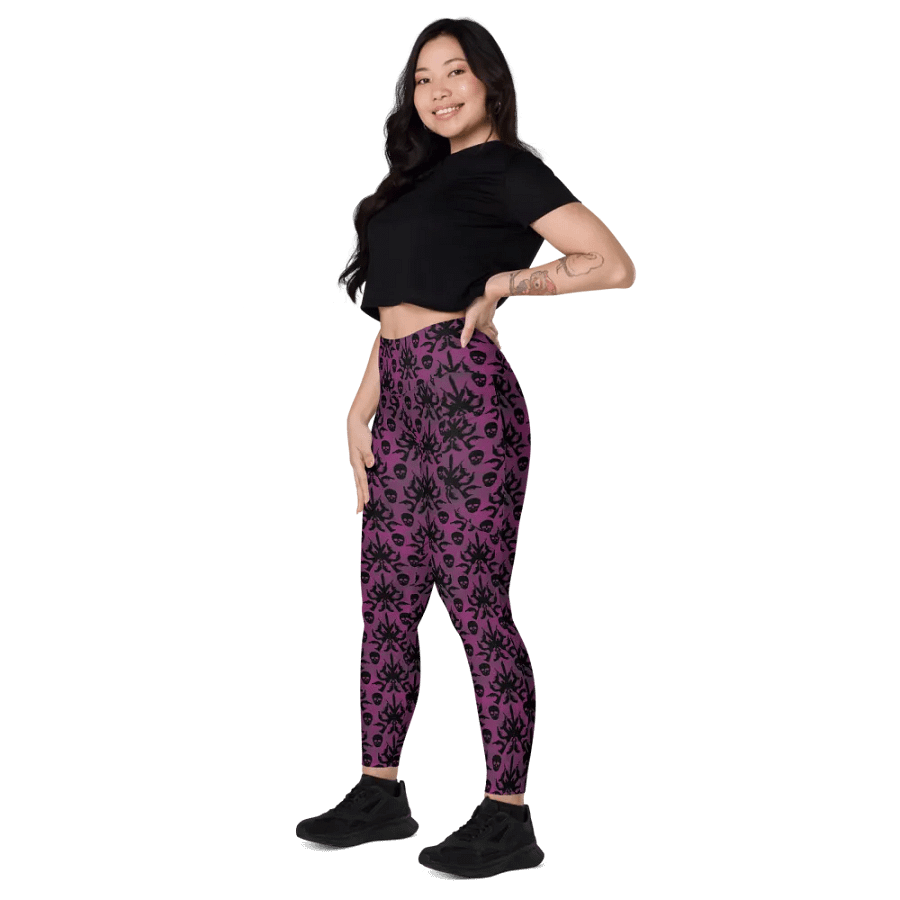 Gothic 2A High Waist Pocket Leggings - Pink product image (3)