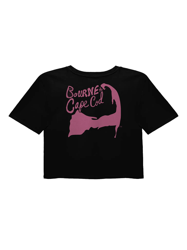 BOURNE to Cape Cod™ | Women's Crop Top – Super Soft, Coastal Cool, & Adventure-Ready | BRN.2C.C.™ | Brilliant Pink Logo product image (2)