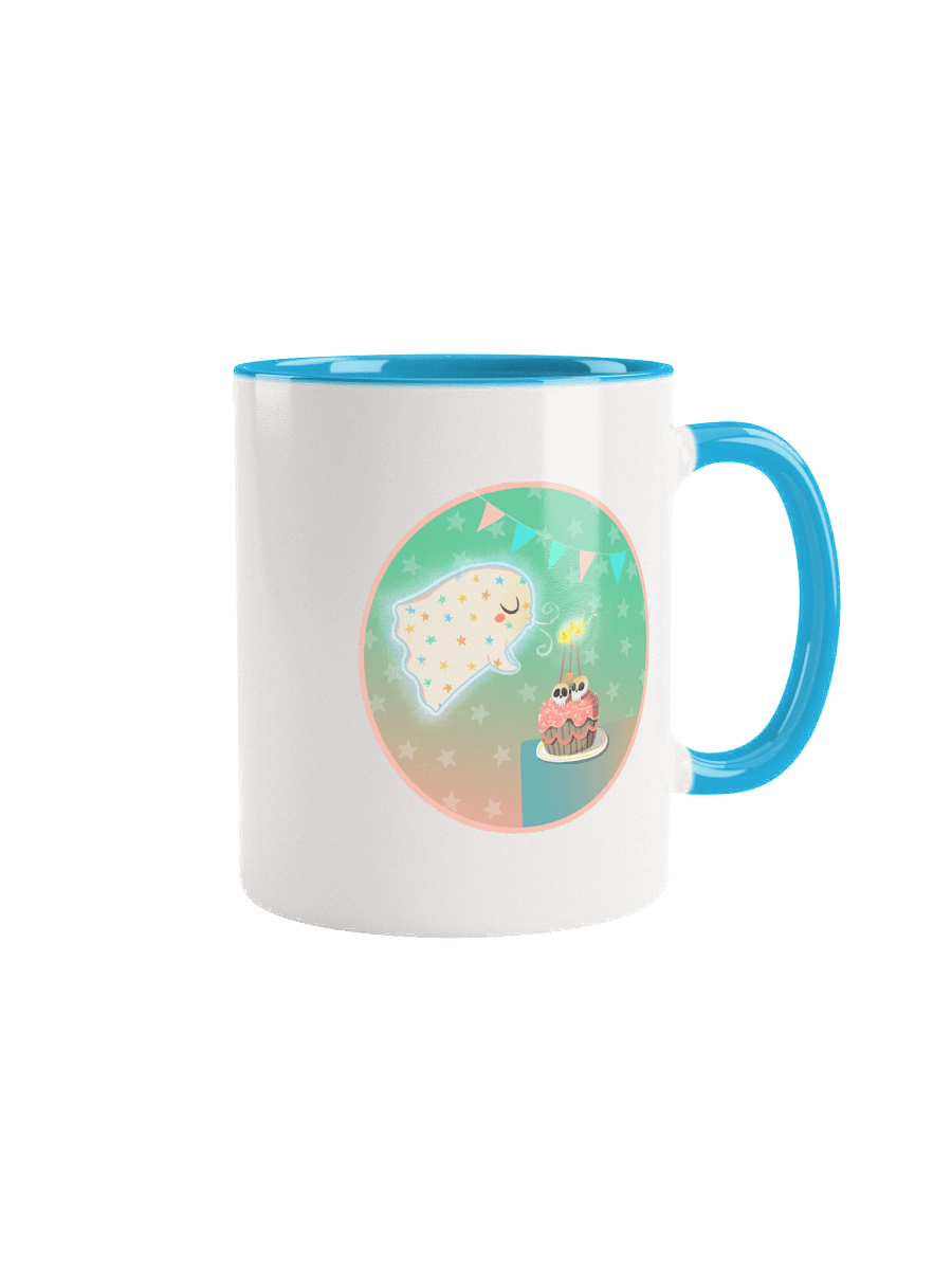 Pastel Little Ghost Birthday Cake - Ceramic Mug product image (1)