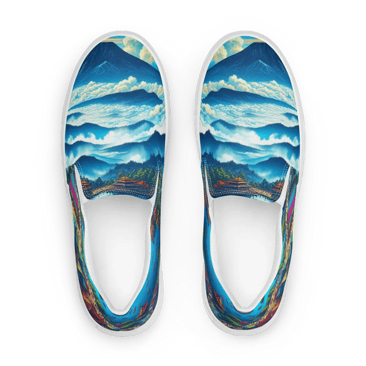 Serene Shores Women's Slip-On Canvas Shoes |Ai Design product image (2)