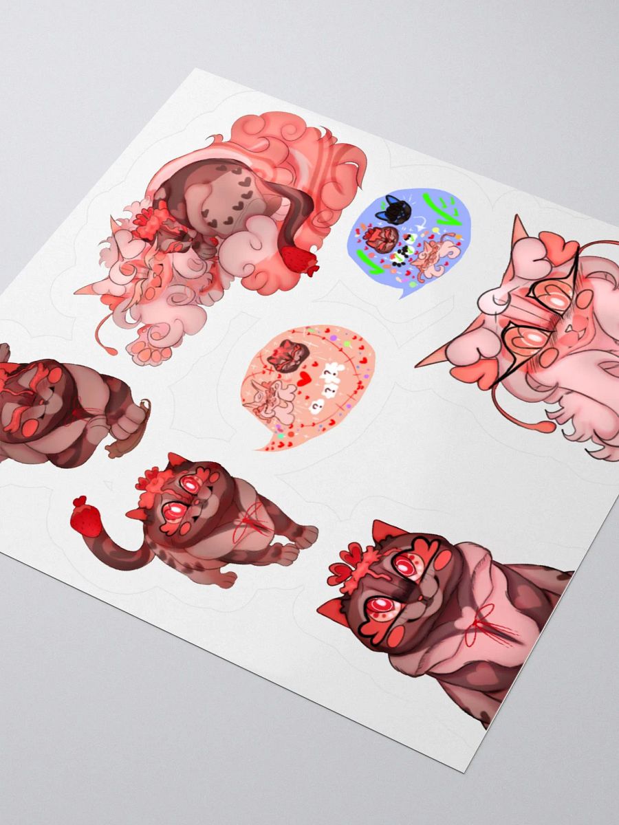 Strawberry Lesbians || Sticker Sheet product image (9)