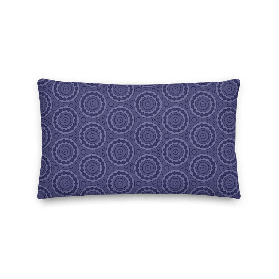 Navy hoops premium pillow (Reversible and in 3 sizes/shapes) product image (2)