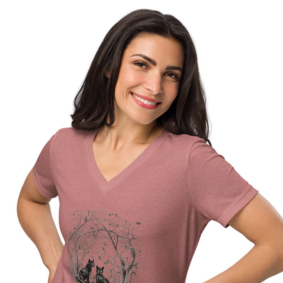 Whiskers In The Trees Women's V-Neck product image (22)