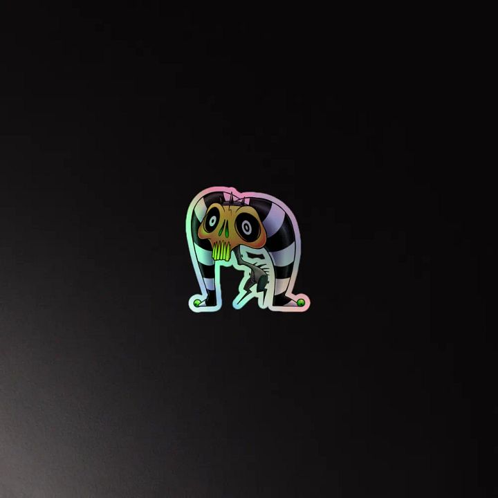 HOLO GRINKLE STICKER product image (2)