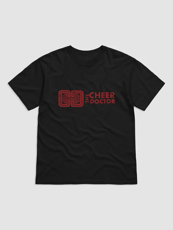 Black Cheer Doctor T Shirt Red Logo product image (1)