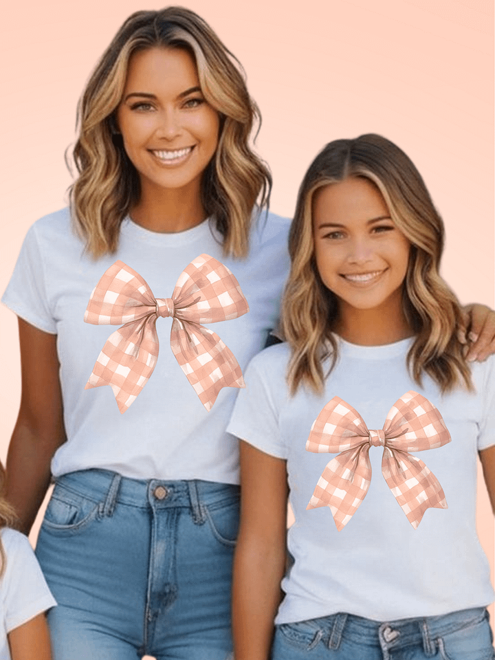 Checkered Bow T-Shirt product image (1)