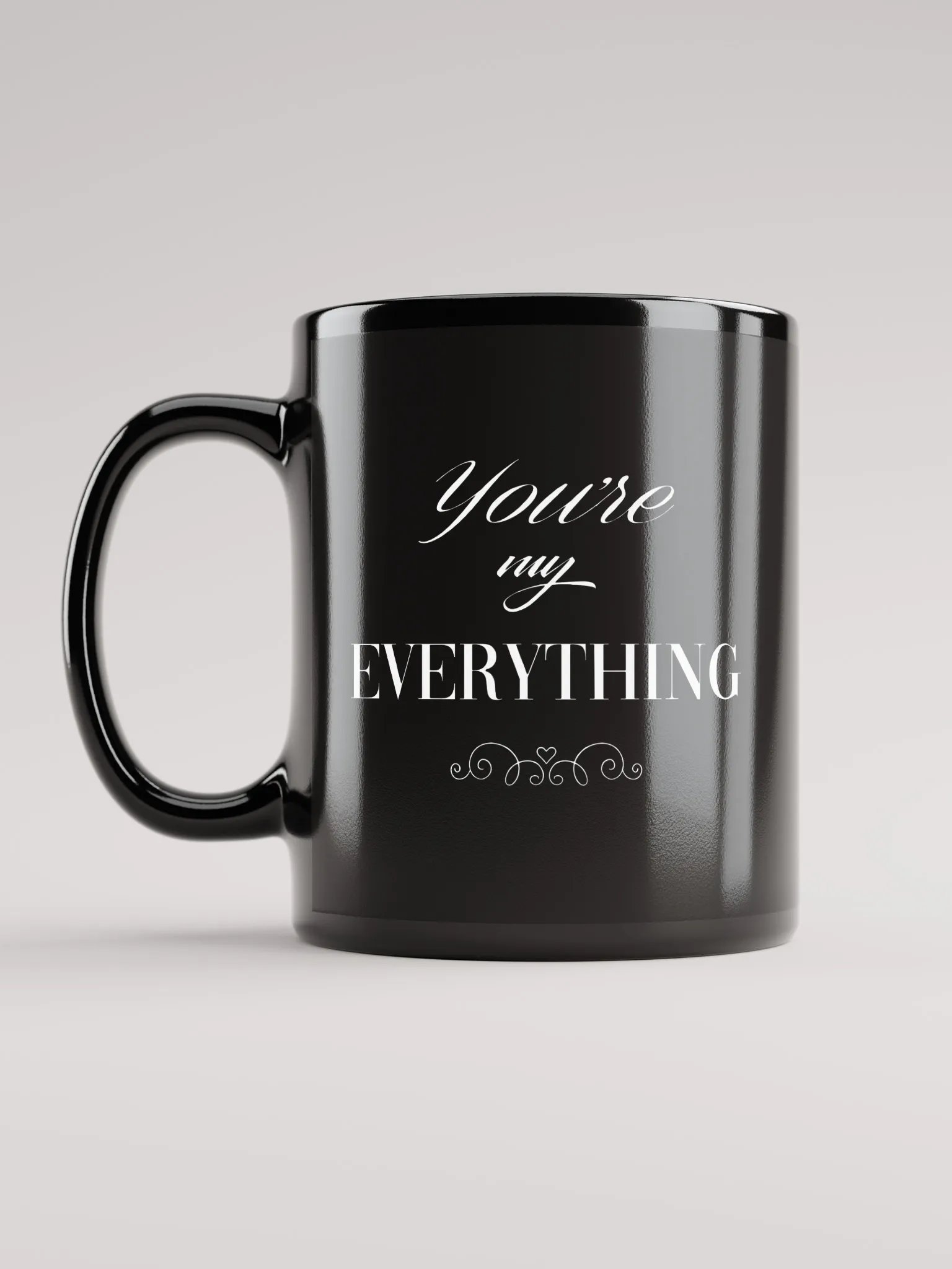You're My Everything Love Couple Black Mug product image (11)