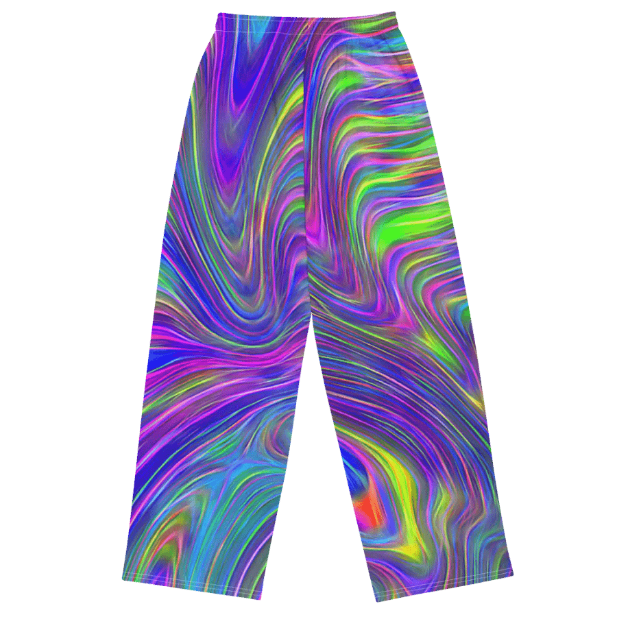 Abstract With Blue Wideleg Pants product image (1)