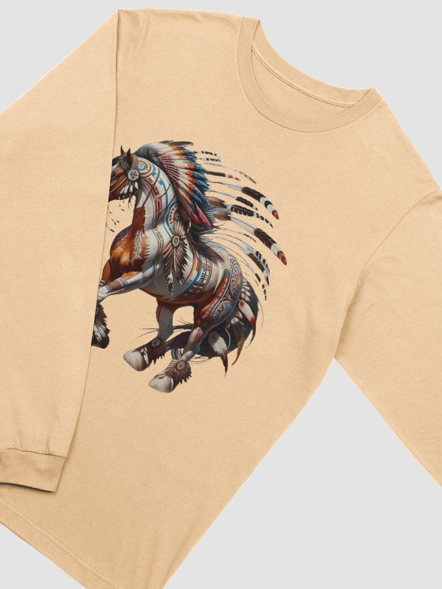 Mystical Horse Feathers Long Sleeve T-Shirt product image (2)