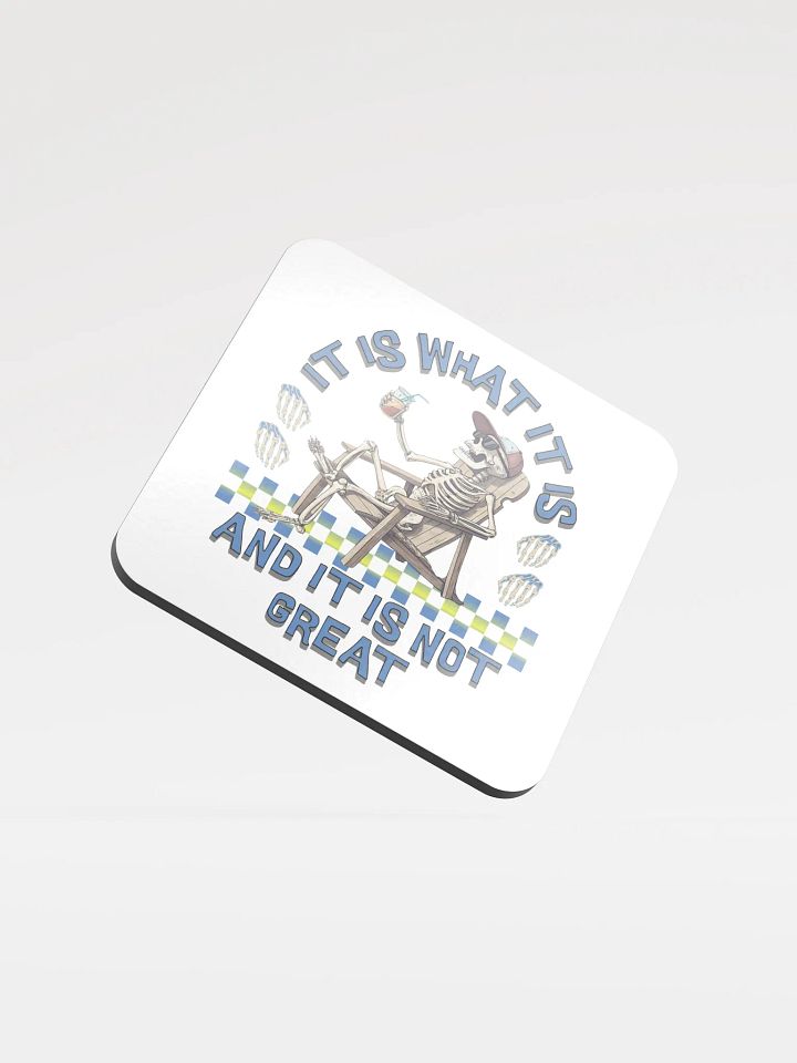 It Is What It Is And It Is Not Great Skeleton Chill Coaster Set product image (2)