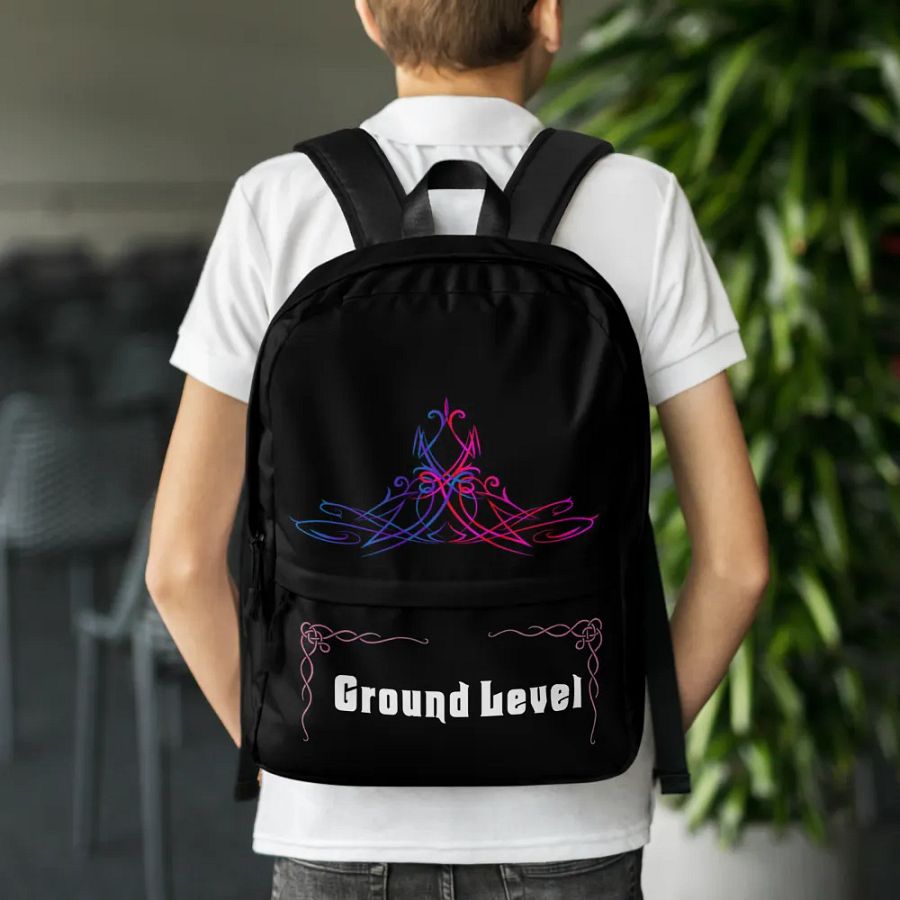 Blk & Pnk Back Pack with Pocket product image (7)