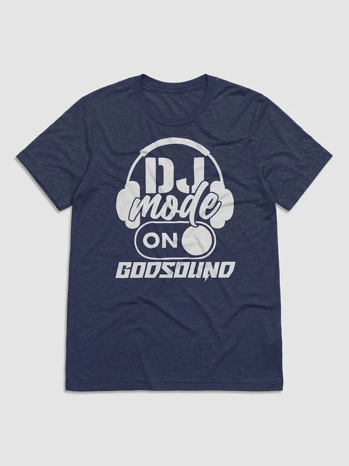 DJ T-SHIRT Rapper Merch Band Merch Music Merch DJ Mode On Slogan Bella+Canvas Triblend Short Sleeve T-Shirt in Navy Blue product image (1)