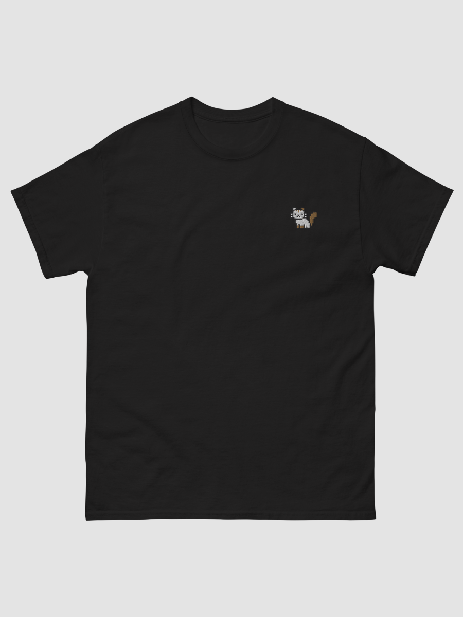 Embroidered Pixel Cat - Chipflake Heavyweight T-Shirt (Unisex) - Chipflake