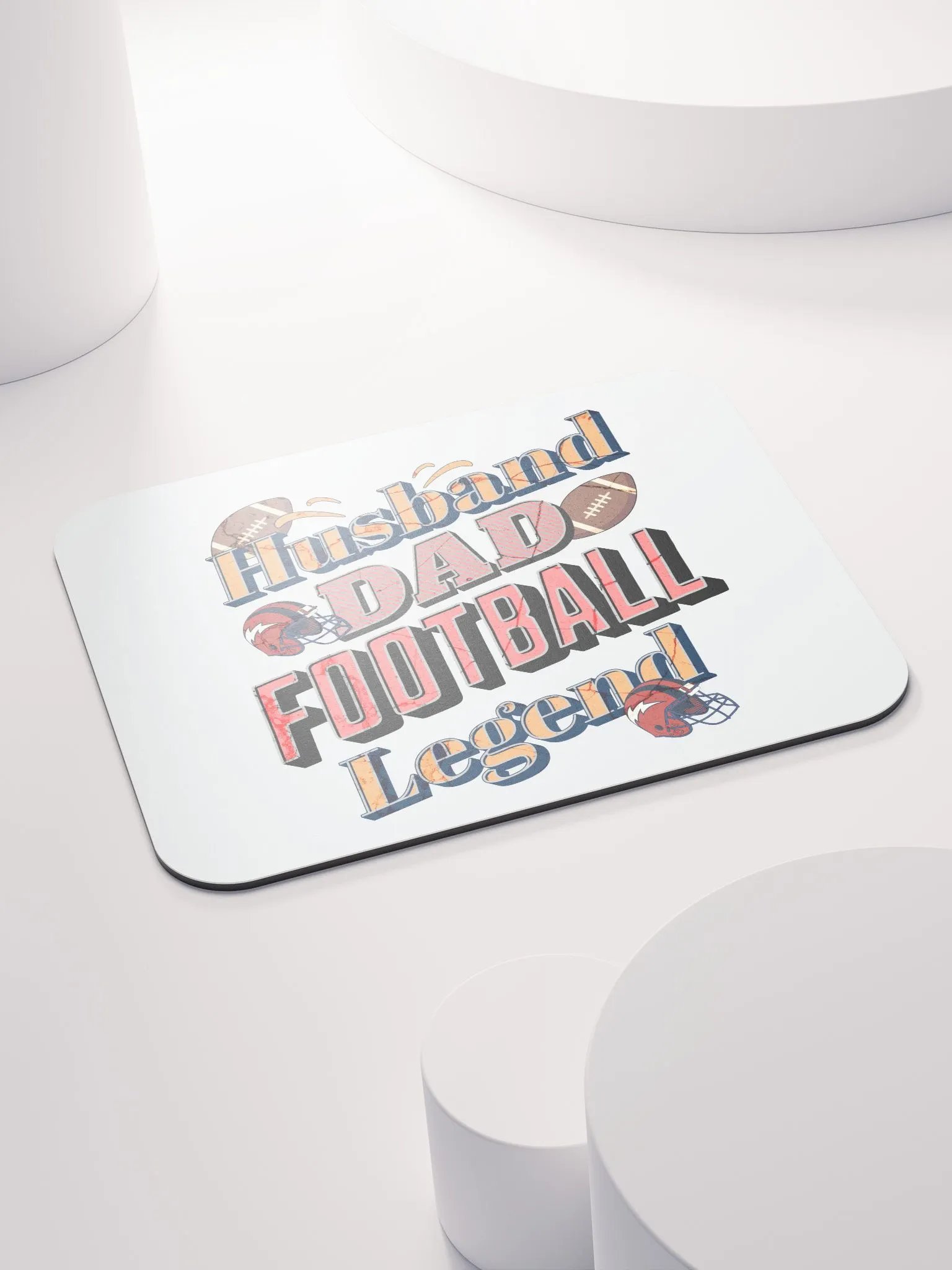 Husband Dad Football Legend Mouse Pad product image (4)