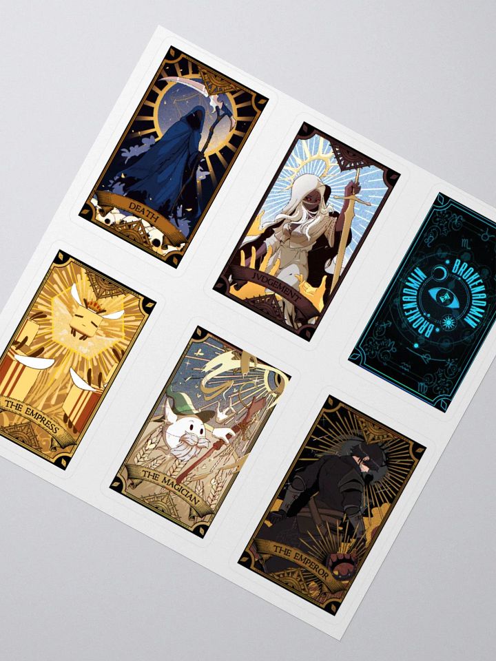 Tarot card pack stickers product image (6)