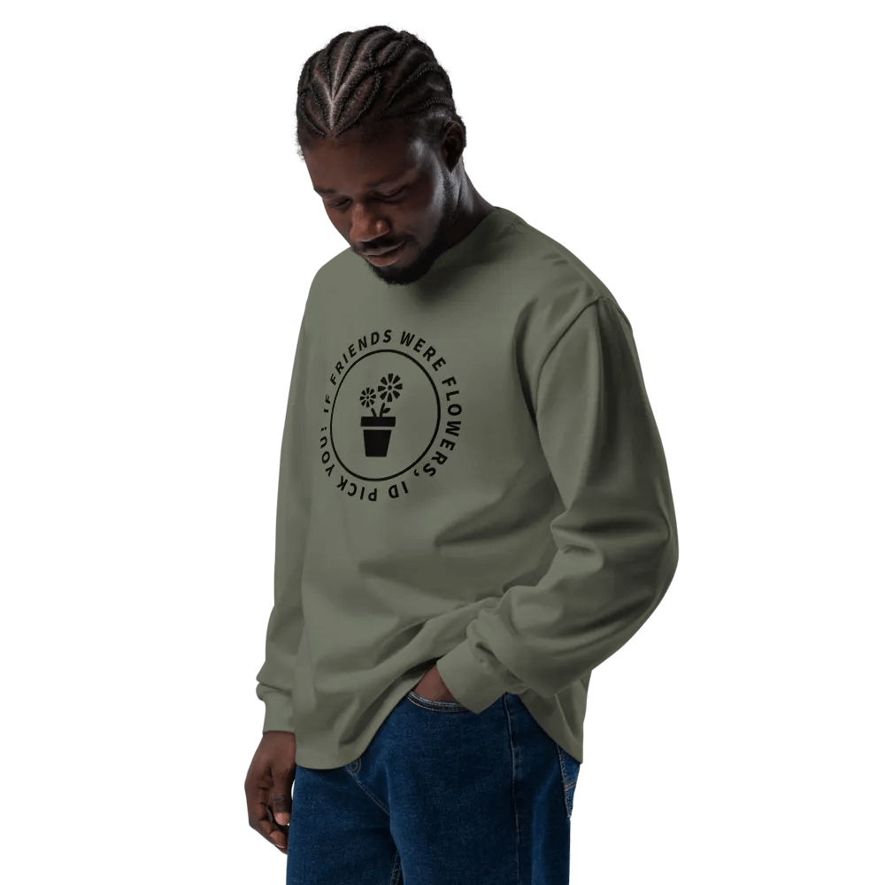 Unisex Premium Heavyweight Long Sleeve If Friends Were Flowers product image (10)