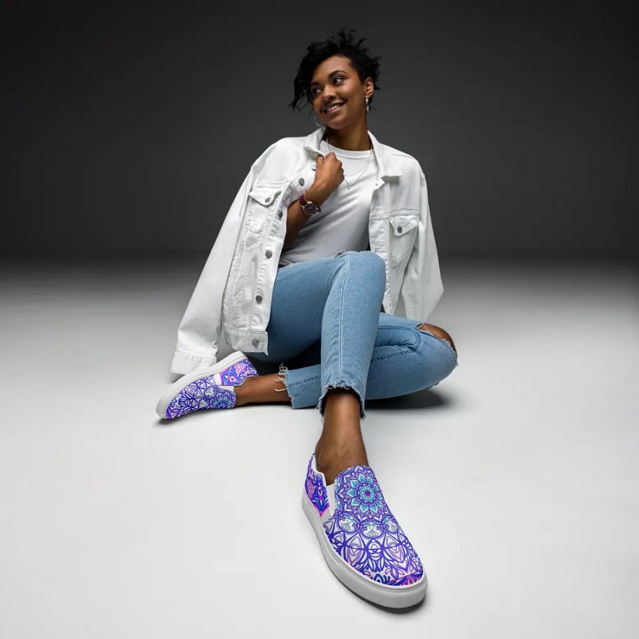 Mandala Magic Women's Slip-On Shoes product image (6)