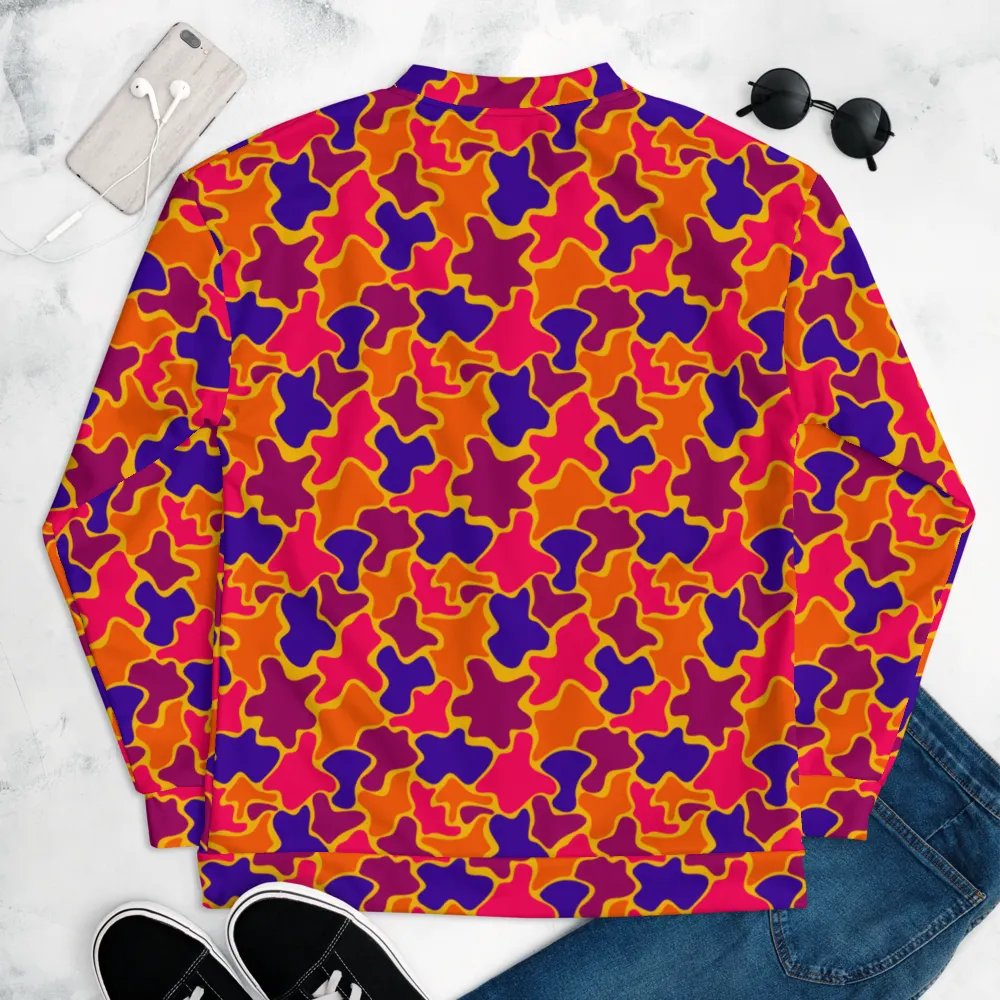 Multi Colored Pattern Blobs Bomber Jacket product image (9)