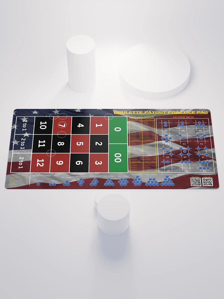 Roulette Payout Practice Pad - US Flag product image (1)