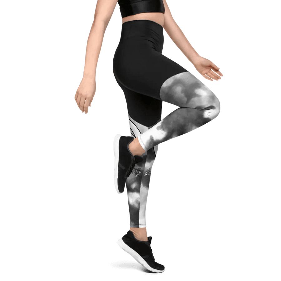 Women's Sport Leggings (Partly Cloudy) product image (6)