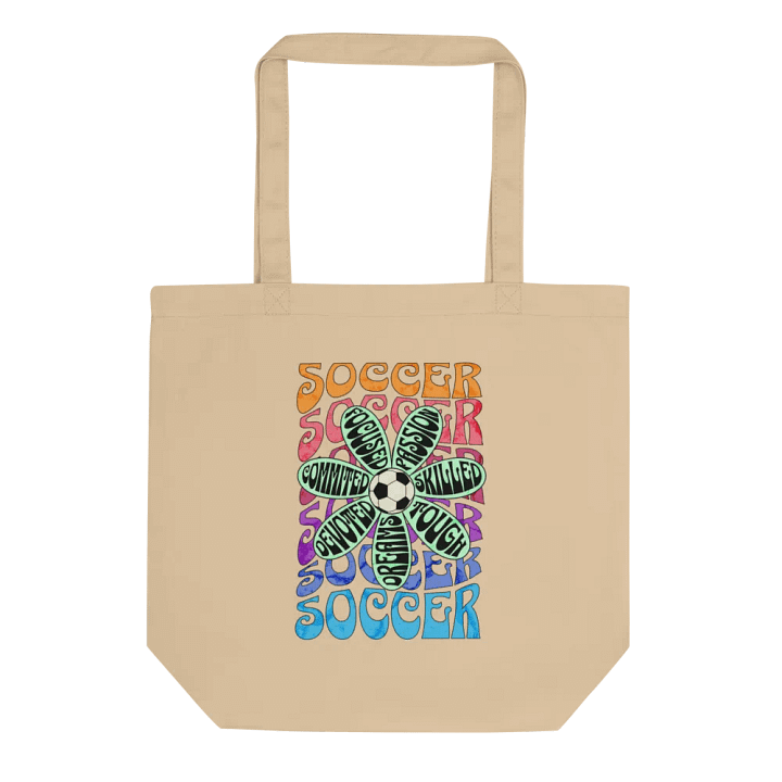 Flower Soccer Motivational Dreams Eco Tote product image (1)