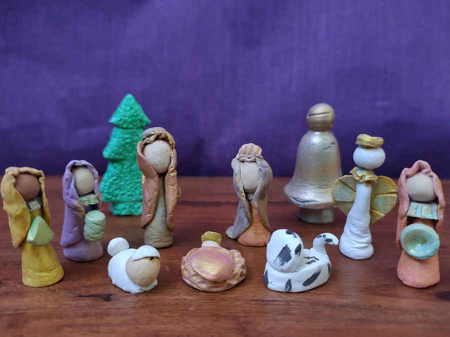 Presépio miniatura, conjunto de 11 peças product image (1)