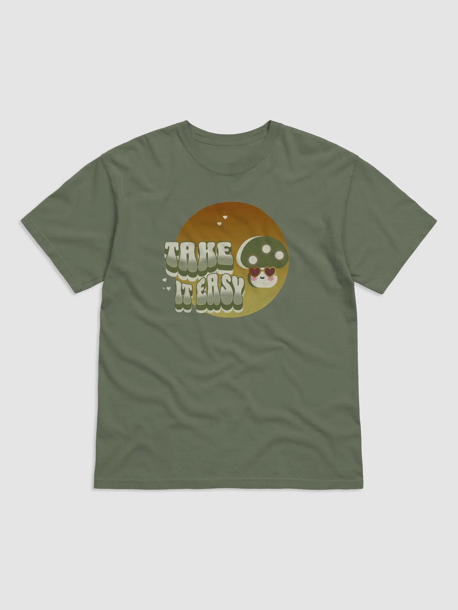 Take it Easy Happy Mushroom Tshirt product image (1)