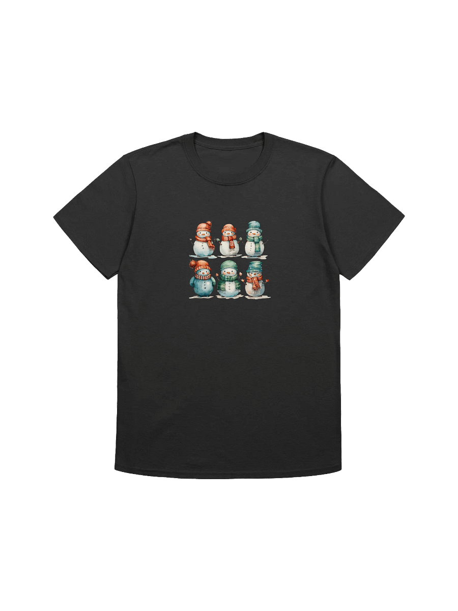 Cute Christmas Snowman Unisex T-Shirts product image (2)