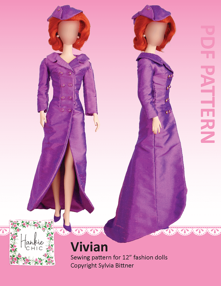 Vivian sewing pattern for 12