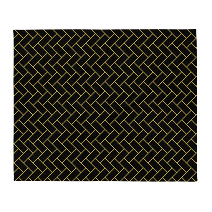 Gold Bricks Pattern Design Throw Blanket product image (2)