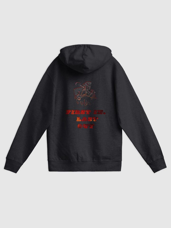 Fire Fighter Supporter Fleece Zip-Up Hoodie product image (2)