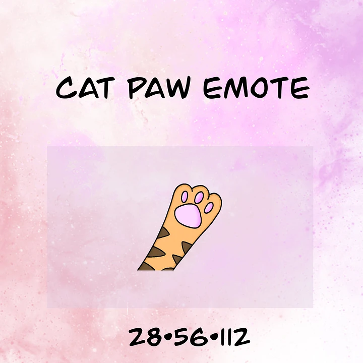 Cat paw emote product image (1)