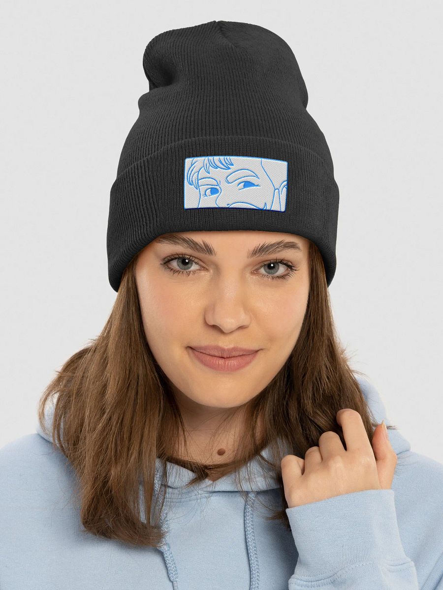 Bear Stare Beanie - Blue Outline product image (21)