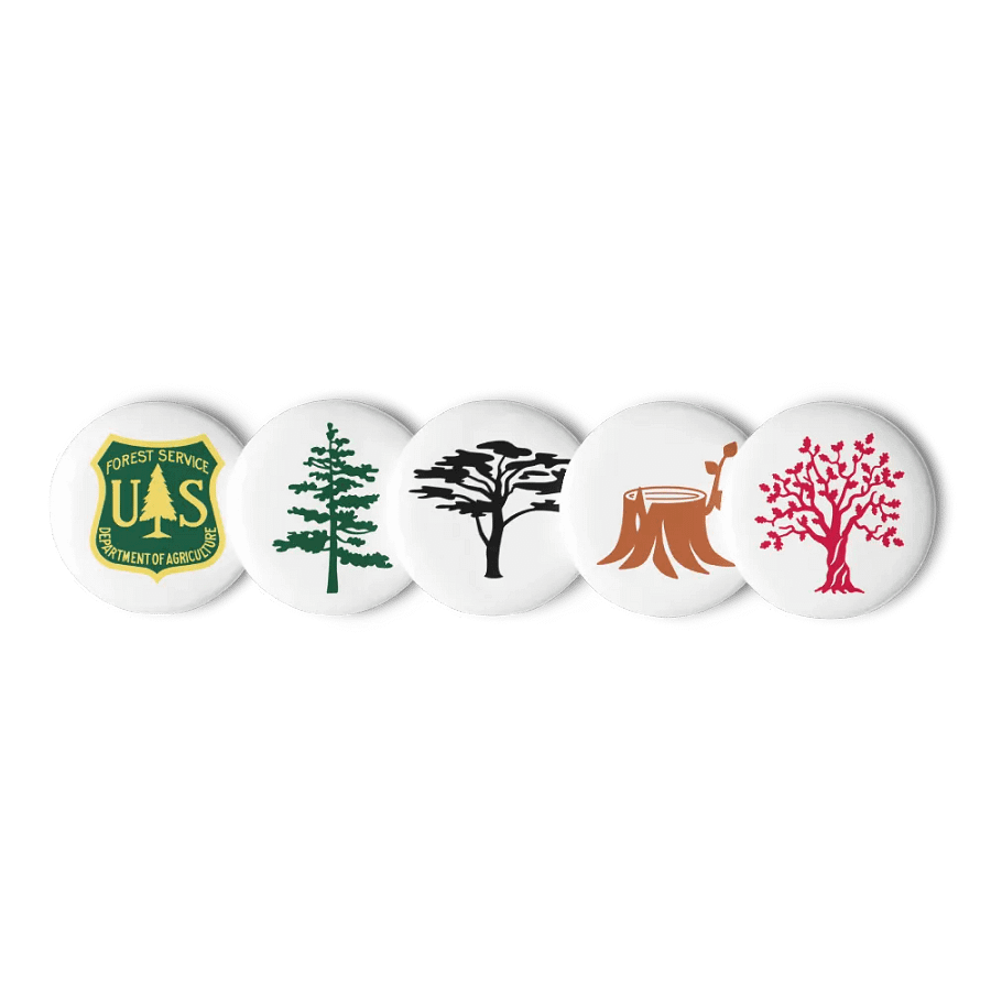 "Forest Service" Emblem Pin Buttons Set product image (11)