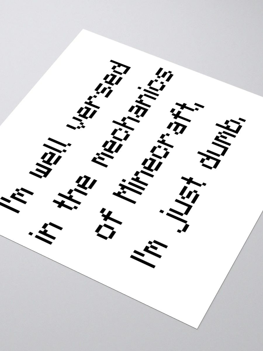 Sticker of Truth (Minecraft Edition) product image (7)