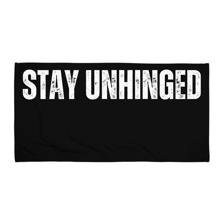 Stay Unhinged Black Towel product image (1)