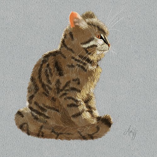 A bit closer to the reference photo. I still see flaws after attempt 2, but at least she looks furry!
#shareart #shareyourart...
