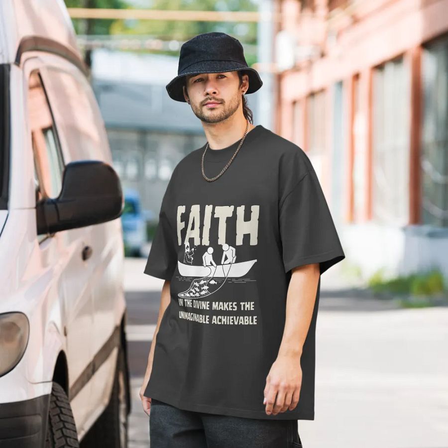 Faith in the Divine Oversize Unisex T-shirt product image (7)