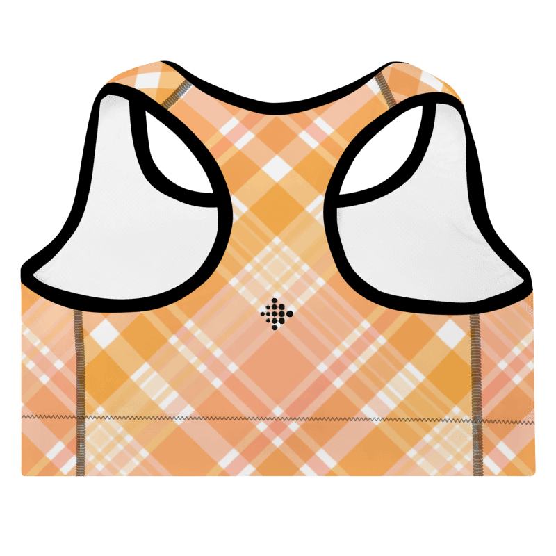Sunset Plaid Delight Sports Bra product image (4)