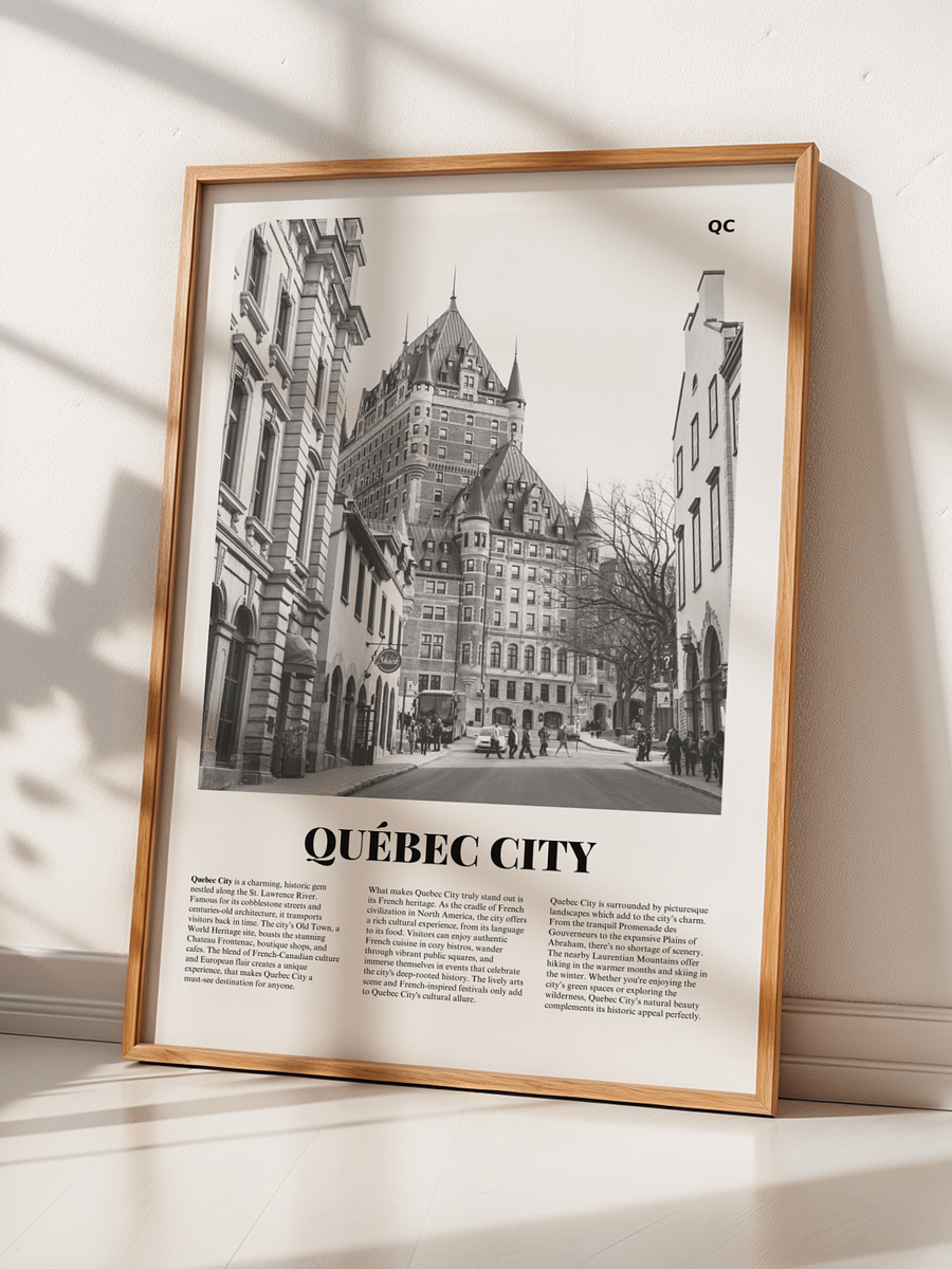 Quebec City 01 Newspaper Poster product image (2)