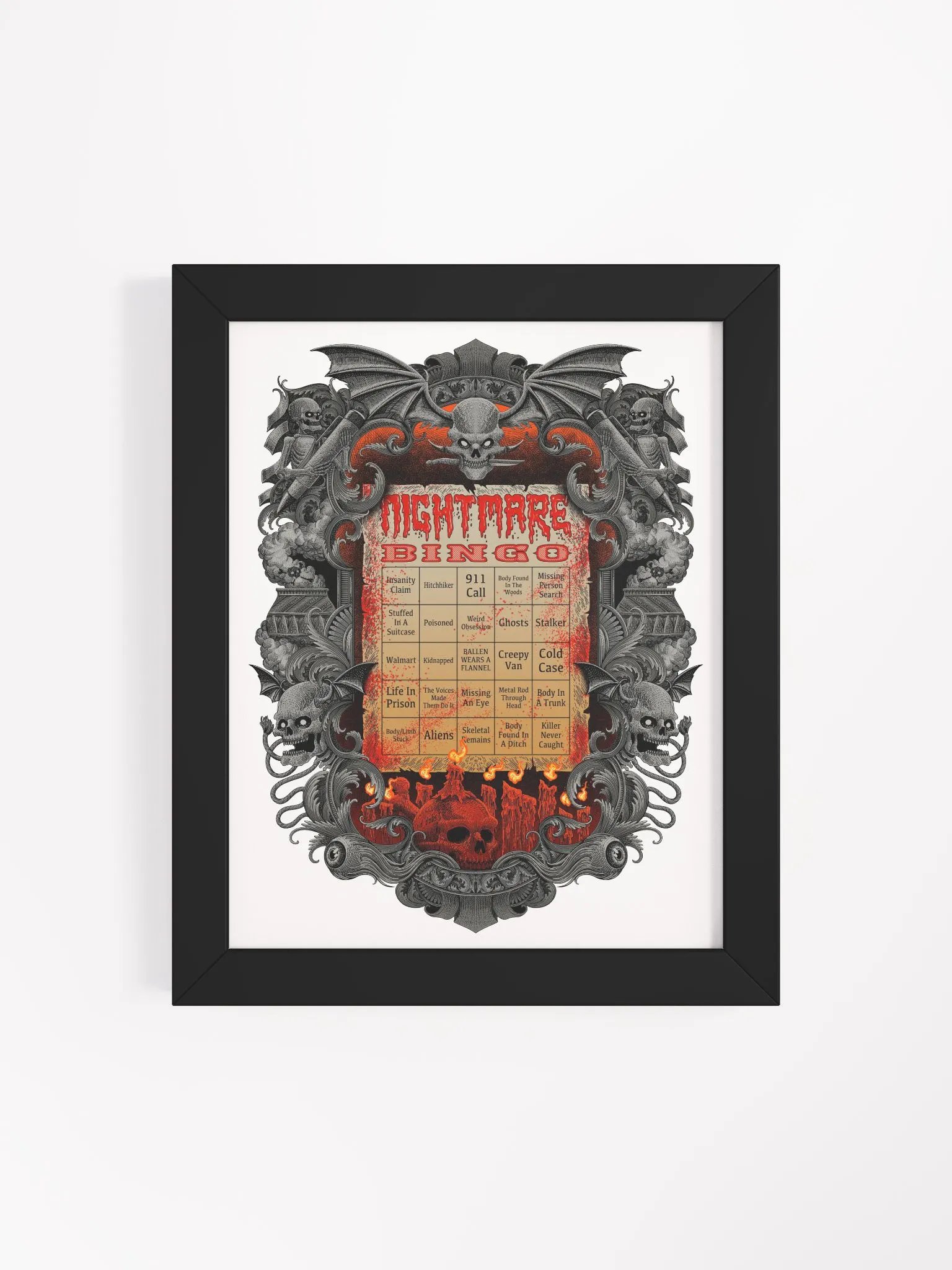Nightmare Bingo Framed Poster product image (4)