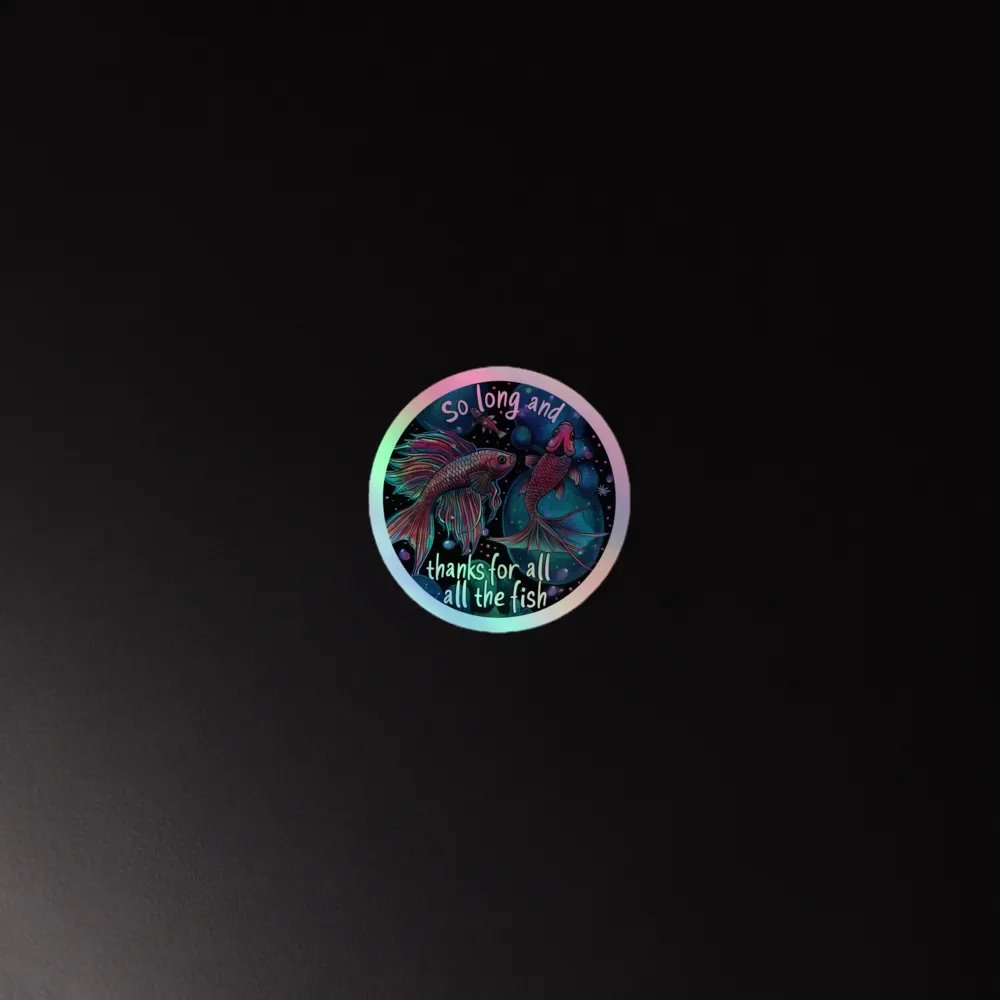 So Long - Cosmic Goodbye Holographic Sticker product image (2)