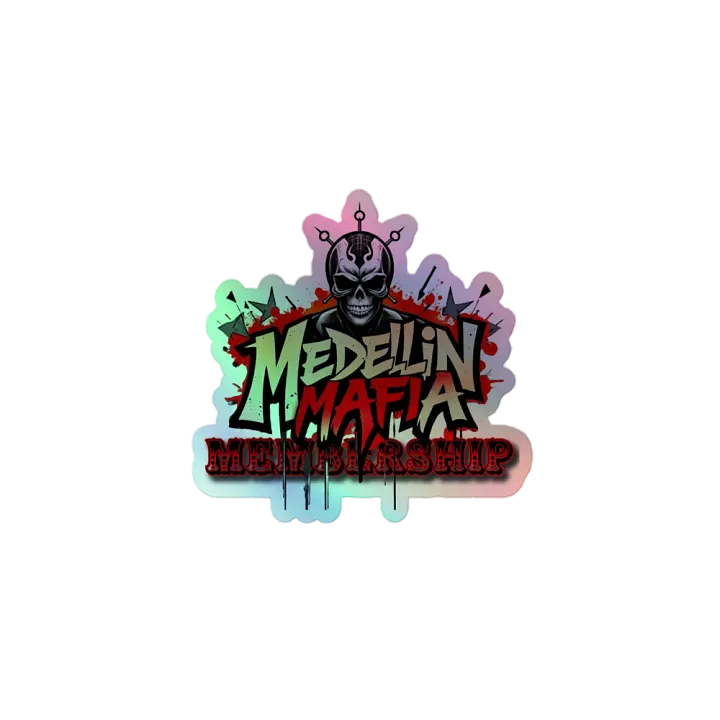Flaming Skull Holographic Sticker Set product image (1)