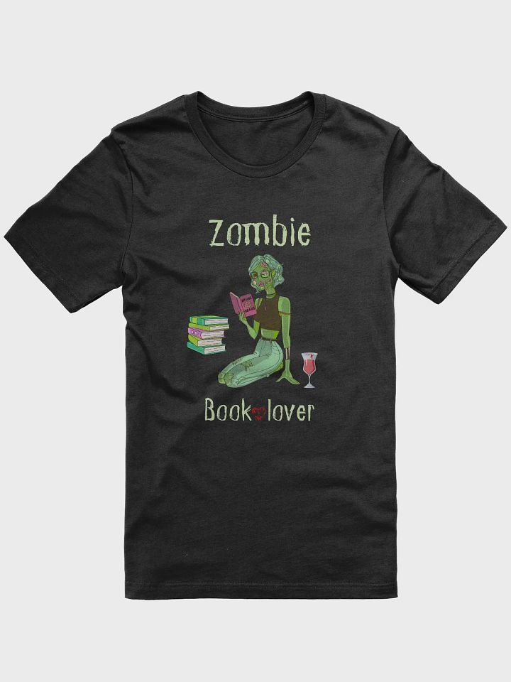 Zombie Book Lover Black T-shirt product image (1)