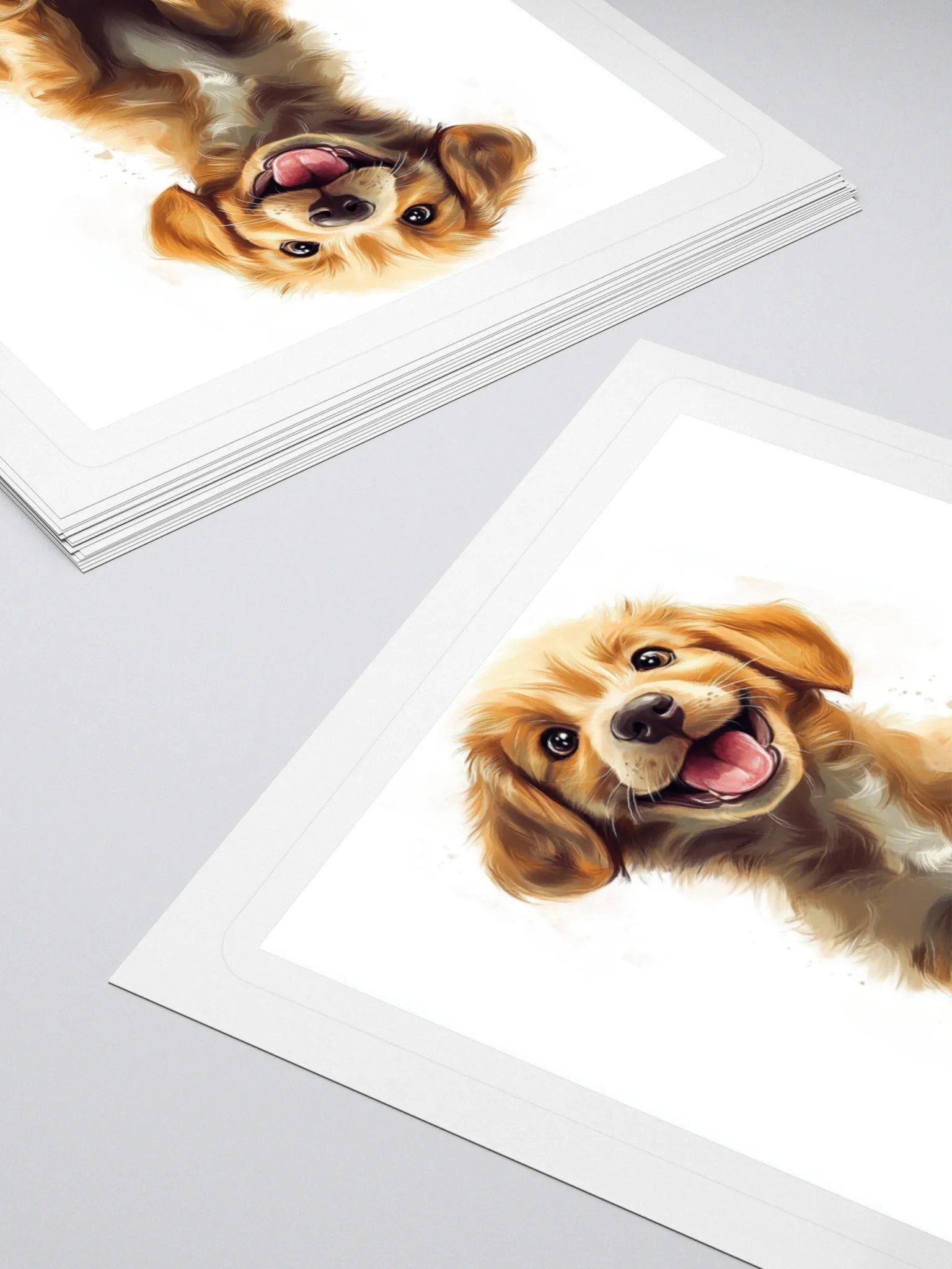 Playful Puppy Kiss Cut Stickers product image (10)
